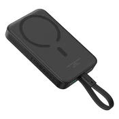 Power bank Baseus Magnetic Mini 10000mAh z MagSafe, 30W hitro polnjenje, LED indikatorji - black
