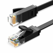 MREŽNI KABL UGREEN Ethernet RJ45 Flat Network Cable, Cat.6, UTP, 8m (Black)