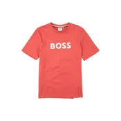 BOSS Majica crvena / bijela