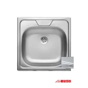 Livinox Ugradna sudopera LivEX144, Dekor, 48x48cm, Sifon o90, Hrom