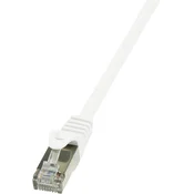 LogiLink RJ45 omrežni kabel CAT 6F S /FTP [1x RJ45 konektor - 1x RJ45 konektor] 0,25 m bela LogiLi