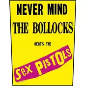 Sex Pistols Never Mind The Bollocks Yellow Našitek za šivanje 36 x 30 cm