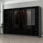 Hanah home Ormar Kale 270x190x52cm Crni