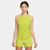 Nike Dri-FIT One Luxe Womens Tank, Bright Cactus/Reflective Silver - L