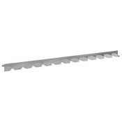 Ograda oko Travnjaka 50 pcs 102 x 4 x 4 cm Celik Srebrna