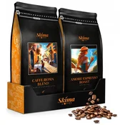 shumee Kavna zrna 1kg x2 amore espresso pražena/mešanka caffe roma sveža + brezplačna