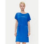 Emporio Armani Vsakodnevna obleka EW000783 AF12192 UA012 Modra Regular Fit