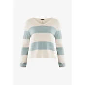 MEXX Pulover  kremna / svetlo modra