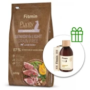 Fitmin Purity Senior & Light Lamb Grain Free 12 kg + Fitmin Purity Olje iz lososa BREZPLAČNO