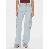 Pinko Jeans hlače Caty 102942 A1MV Svetlo modra Cargo Fit