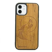 shumee Lesen ovitek za iPhone 12 Mini Wolf Imbuia