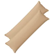 vidaXL Prevleka za blazino 2 pcs HOUTEN Krem 40 x 145 cm Lažni lanu