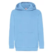 Blue childrens sweatshirt Classic kangaroo Fruit of the Loom