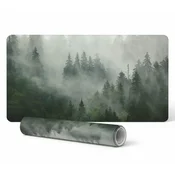 Podloga za igralno miško in tipkovnico Misty Coniferous Forest 90x45 cm