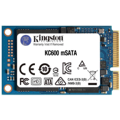 KINGSTON KINGSTON KC600 256 GB mSATA SSD, (20358337)