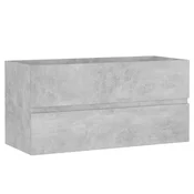 Vidaxl Omarica za umivalnik betonsko siva 90x38,5x45 cm inženirski les