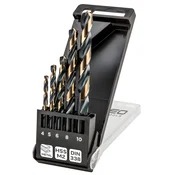 shumee Svedri za kovino HSS-CNC, 124°, Pro-Tec, 4,0 - 10 mm, komplet 5 kosov