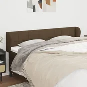 vidaXL vidaXL Vzglavje z ušesi temno rjavo 183x23x78/88 cm blago, (20936209)