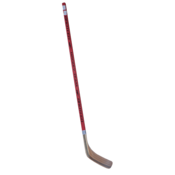 ACRAsport Laminirana hokejska palica desna 135cm - rdeča