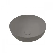 Lavabo nadgradni HATRIA HAPPYHOUR SLIM 06:00 fi400x165mm sivi