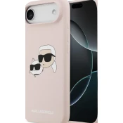 Karl Lagerfeld Liquid Silicone Double Heads MagSafe Zadní Kryt pro iPhone 17 Air Pink