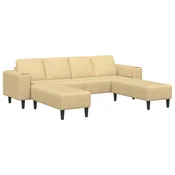 Vidaxl Kavč Siva zelena 250 x 188 x 76 cm Žametna tkanina