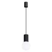 Sollux SL.1714 - Luster na sajli HALO 1xG9/8W/230V, precnik 12 cm, crne boje