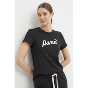 Pamucna majica Puma za žene, boja: crna, 679315