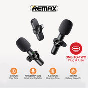 Mikrofon REMAX Ryusic Series K09 Type-C crni