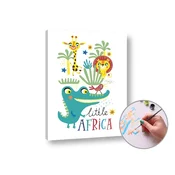 Slikanje po številkah LITTLE AFRICA | nizka težavnost - brez okvirja
