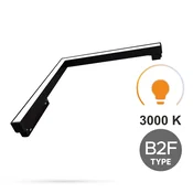 Ultron LED horizontalni kotni linearni reflektor 16W 3000K toplo bela tip B2F za magnetne tirnice SMART TRACK 48VDC