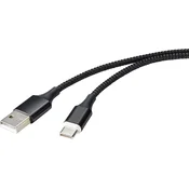 Renkforce Renkforce USB kabel USB 2.0 USB-A vtič\, USB-C® vtič 1.00 m črna magnetni vtič RF-4746076, (20415778)