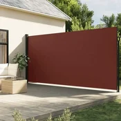 Vidaxl vidaXL Zložljiva stranska tenda rjava 220x600 cm