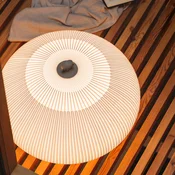 Vibia LED talna svetilka Knit 7492 bež višina 51 cm 927 Casambi - Dnevna soba/jedilnica - Dizajn - Tkanine/tekstil