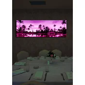 Wallity Slika na platnu sa LED osvetljenjem 30x90cm