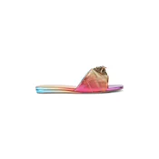 Kurt Geiger London natikači z ravnim podplatom ženski usnjeni Kensington Flat Sandal