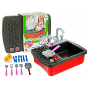 LEAN TOYS kuhinjski umivalnik z črpalko za vodo + dodatki 25