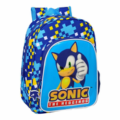 Školski Ruksak Sonic Speed 26 x 34 x 11 cm Plava
