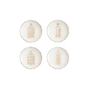 Komplet desertnih krožnikov &k amsterdam Canal House 4-pack