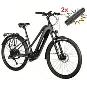 Leader Fox Električno Treking Kolo BARNET za Dame 28 (720Wh, Siva Mat)