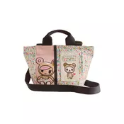 Cath Kidston Nakupovalna torba Tokidoki ecru/zelena/roza/črna