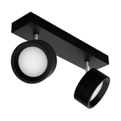 Philips - LED reflektor BRACIA 2xLED/5,5W/230V crna