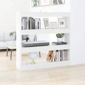 shumee vidaXL Knjižna omara/razdelilnik, bela, 100x30x103 cm