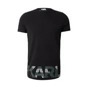 Karl Lagerfeld Majica zelena/črna/bela