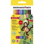 Eberhard Faber boje drvene 1/12 COLORI sa gumicom