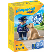 PLAYMOBIL 1.2.3 70408 Policajac sa psom