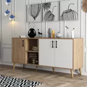 Hanah Home Komoda Exxen 180x80x45cm Hrast-Bela