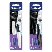 Pelikan nalivno pero Twist P457 M, L+R, na blistru, sort