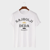 MAFIMI Muška majica Najbolji deda, Bela
