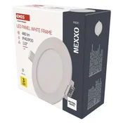 LED vgradno svetilo NEXXO, okroglo, belo, 7W, nevtralno bela